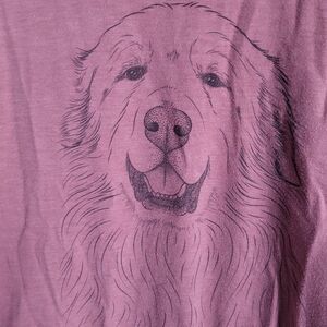 Dog Graphic T-Shirt - Dusty Pink